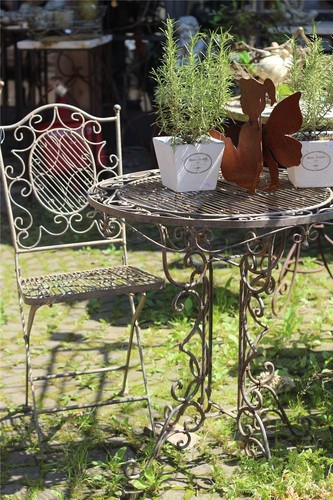 Stuhl eisen antik patiniert - stuhl, |