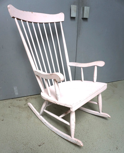 Vintage schaukelstuhl shabby - schaukelstuhl,